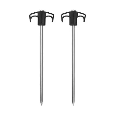 Кілки металеві Naturehike NH21YW133, 25 см, чорні 2 шт.