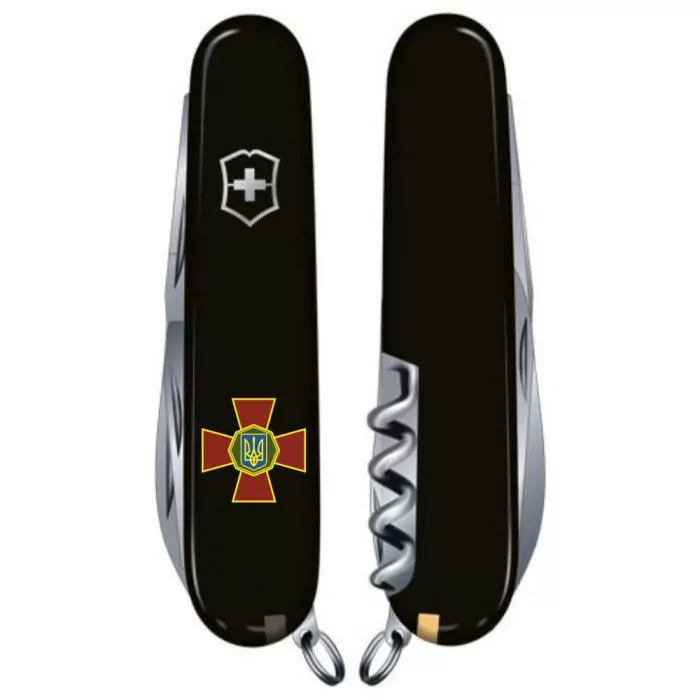 Складаний ніж Victorinox CLIMBER ARMY Емблема НГУ 1.3703.3_W0100u 