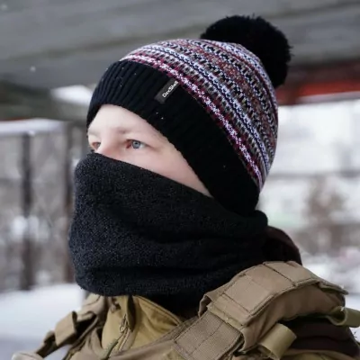 Водонепроникна шапка DexShell Beanie Fair Isle DH362BH, L/XL 