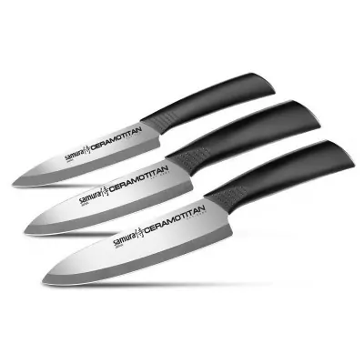 Набір з 3-х кухонних ножів Samura Ceramotitan SCT-003