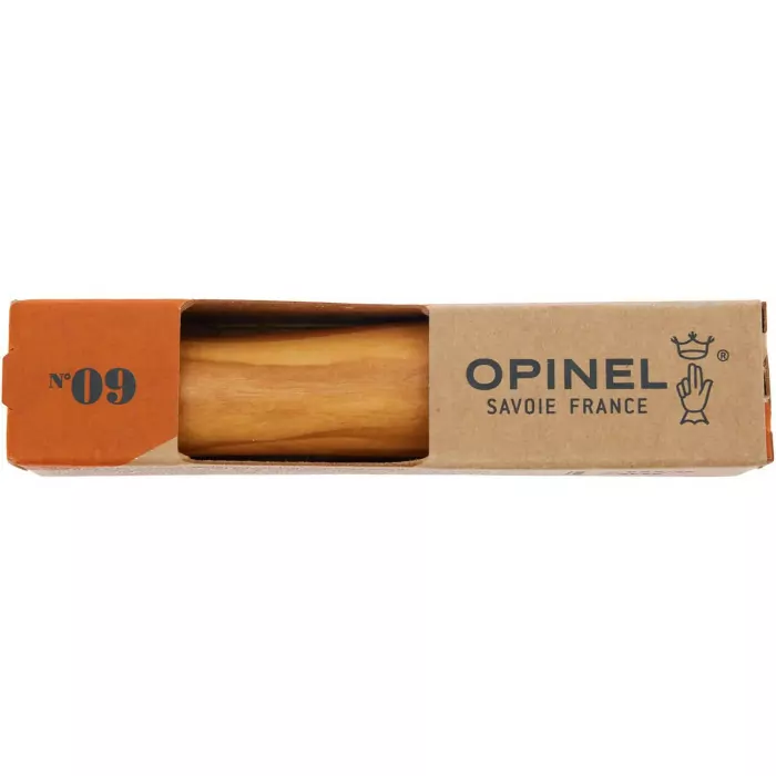 Ніж Opinel №9 VRI, олива, упаковка 