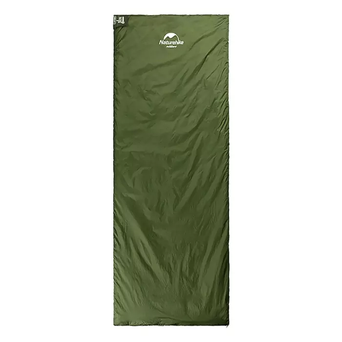 Спальник надлегкий Naturehike LW180 NH21MSD04 правий (15°C), p-p XL, темно-зелений 