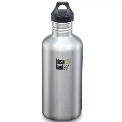 Пляшка для води Klean Kanteen Classic Loop Cap 1182 мл-Срібна