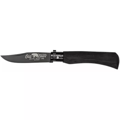Ніж Old Bear Total Black M, 1.4060 steel, wood handle, black