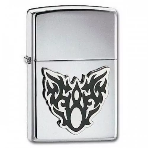 Запальничка Zippo High Polish Chrome Moth Tattoo 20872 