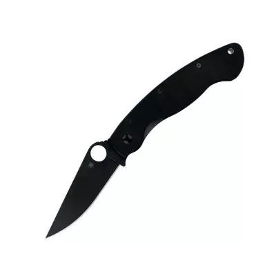 Ніж військовий чорний клинок Spyderco C36GPBK