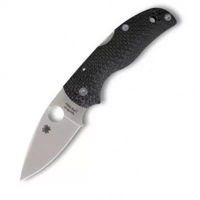 Ніж Spyderco Native 5 рифлене вуглецеве волокно CPM S90V (C41CFFP5) 
