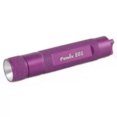 Ліхтар-брелок Fenix E01 Nichia, білий, GS LED , 13 лм., рожевий