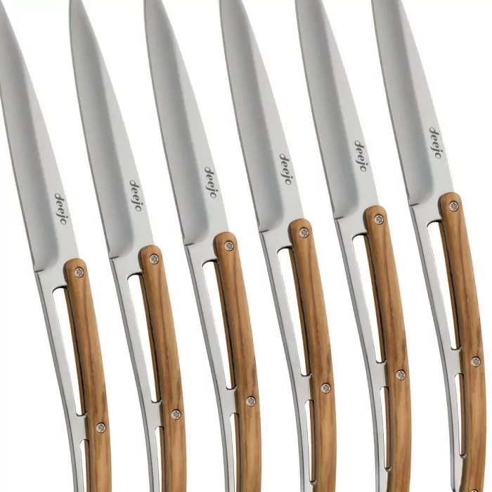 Набір ножів 6 Deejo Steak Knives, mirror finish 