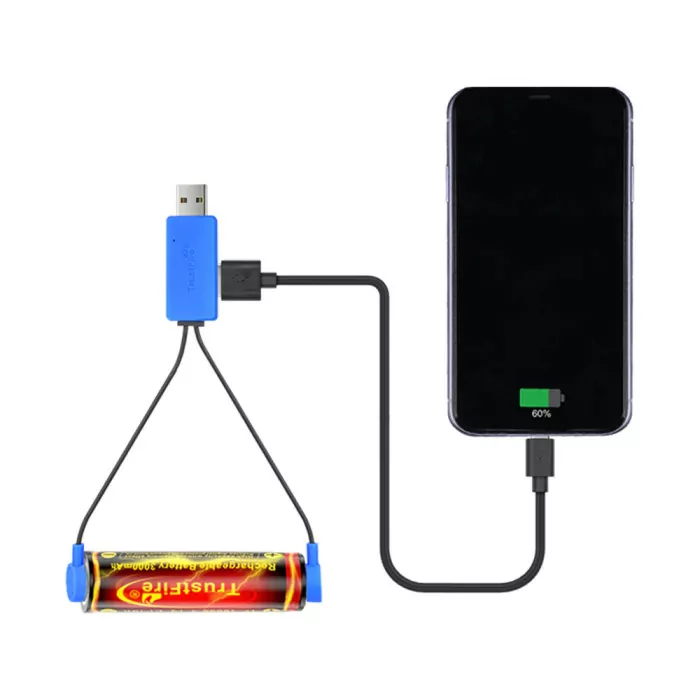 Магнітна зарядка TrustFire UC10, синя 