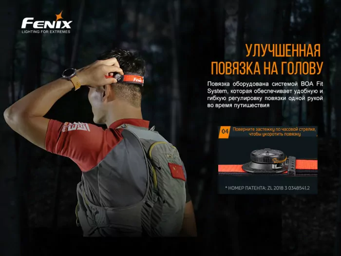 Налобний ліхтар Fenix HM65R-T з акумулятором Fenix 3500mAh + ліхтар Fenix E01 V2. 0 