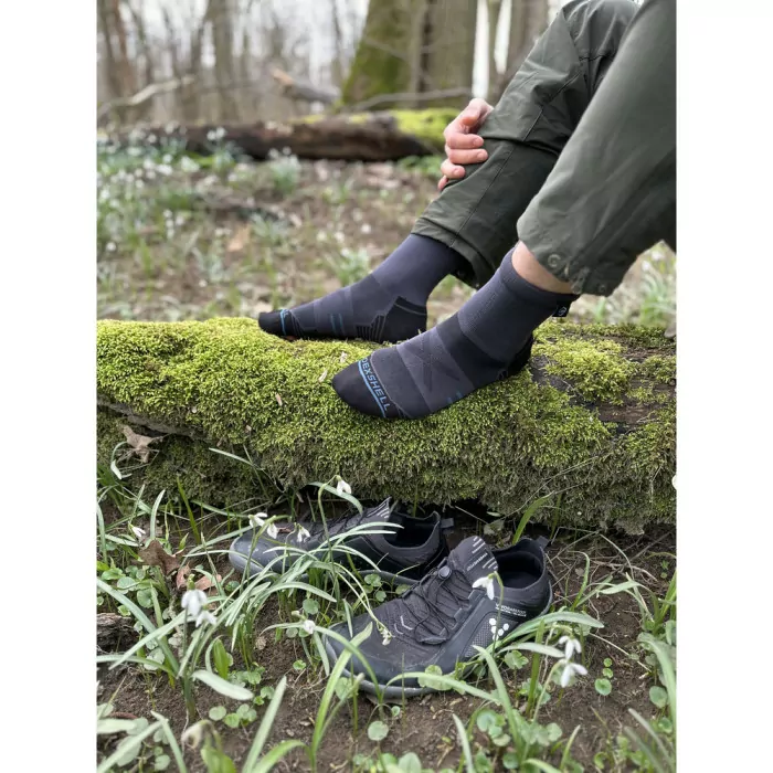 Шкарпетки водонепроникні Dexshell Running Lite 2.0 Socks, сірі, розмір XL (47-49) 