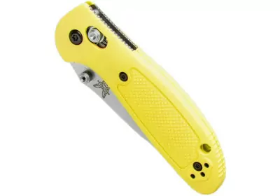 Ніж Benchmade Pardue Griptilian Mini, напівсерейтор, жовтий (556S-YEL) 