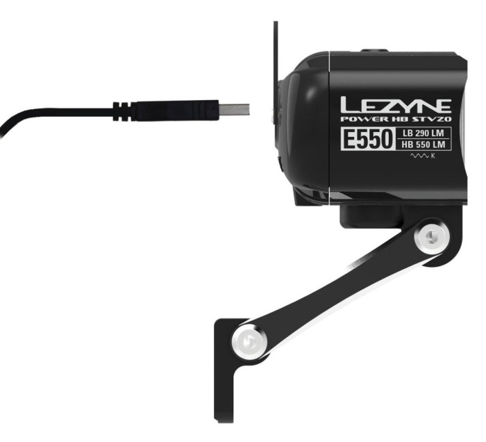 Фара передня для електровелосипеда Lezyne EBIKE POWER HB STVZO E550 800 люменів 