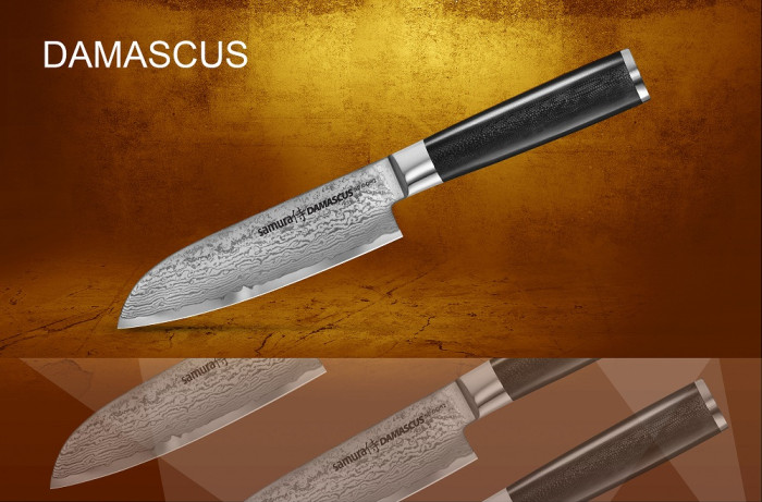 Ніж кухонний Samura Damascus Сантоку, 150 мм, SD-0092 