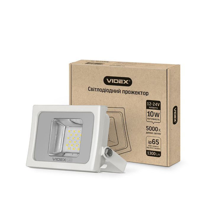 Прожектор VIDEX 10W 5000K 12-24V White (VL-F105W-12V) 