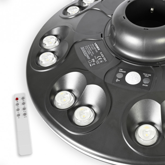 Світильник автономний парковий Videx VL-GLSO-1254-S IP54 1400Lm сенсорний 