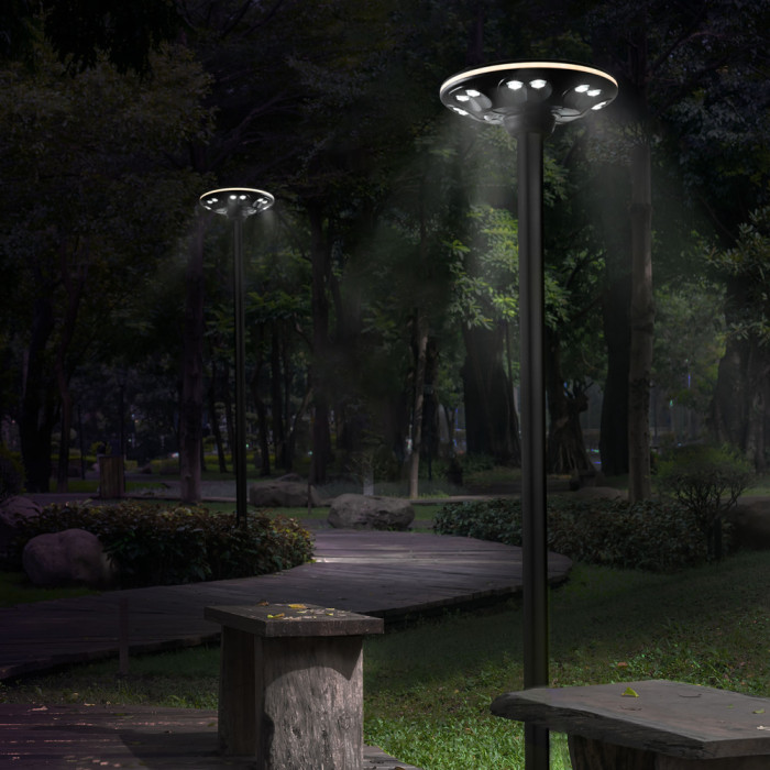 Світильник автономний парковий Videx VL-GLSO-1254-S IP54 1400Lm сенсорний 