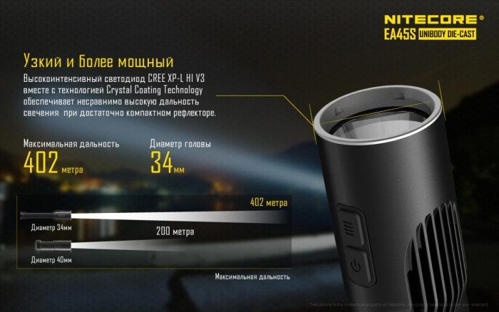 Ліхтар Nitecore EA45S 