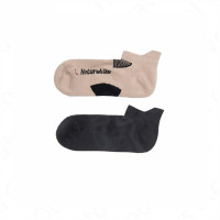 Шкарпетки низькі Naturehike NH21FS014, 2 пари (бежеві, чорні), розмір L (без упаковки)