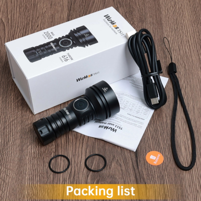 Ліхтар Wurkkos TS11 USB-C Rechargeable 18650 LED SFT40 