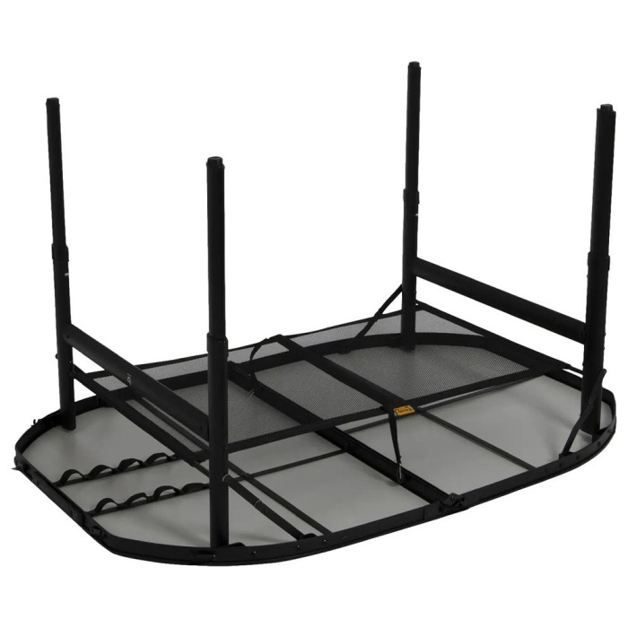 Стіл Bo-Camp Northgate Oval 120x80 cm Black/Grey (1404187) 