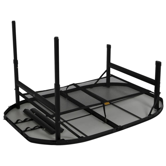 Стіл Bo-Camp Northgate Oval 120x80 cm Black/Grey (1404187) 