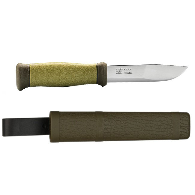 Ніж Morakniv Outdoor 2000 Green, нерж.сталь + Multitool Fonarik 2020 акційний 