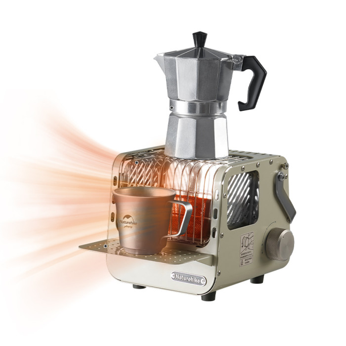 Міні обігрівач касетний Naturehike CNK2300CW018, сірий 