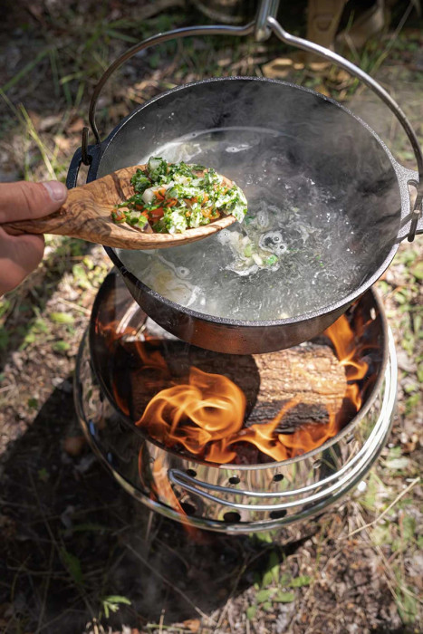 Миска дерев’яна Petromax Flat Bowl Olive Wood 23 см 