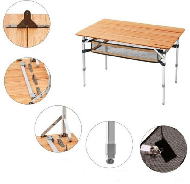 Складаний стіл KingCamp BAMBOO 10065 PLUS (KC2016) YELLOW 