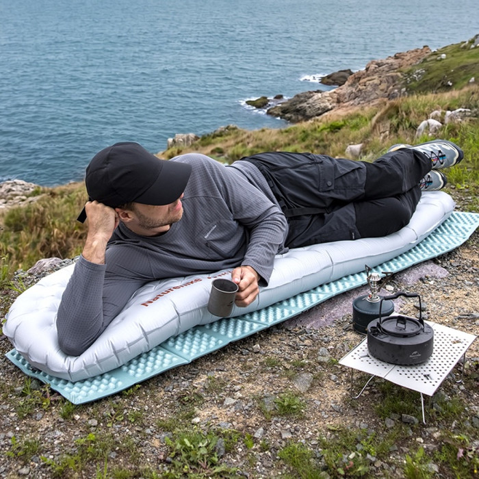 Килимок туристичний складаний одномісний Naturehike Troues R2.0 CNK2650WS025 185 х 56 х 1,8 см, зелений