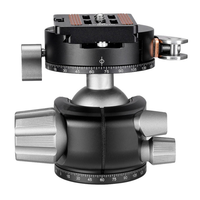 Головка штативна Leofoto LH-36PCL+NP-50 шарова с затискачем ARCA. Шар: 36 мм 