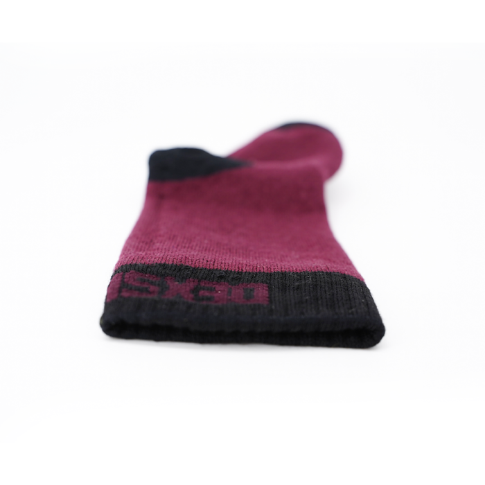 Водонепроникні шкарпетки дитячі Dexshell Ultra Thin Children Sock, бордовий /чорний, M 
