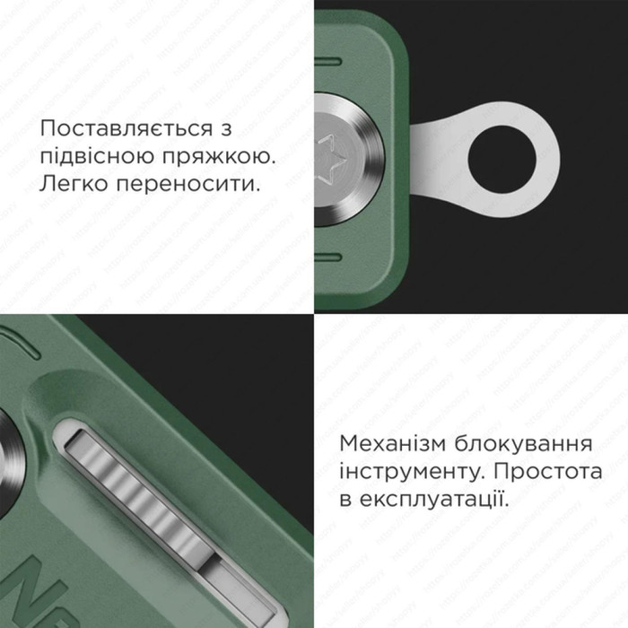 Мультитул NexTool Multi Functional Knife, зелений 
