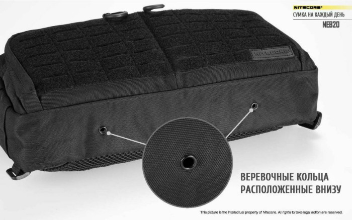 Сумка EDC, тактична Nitecore NEB20 Cordura 1050D (сіра) 