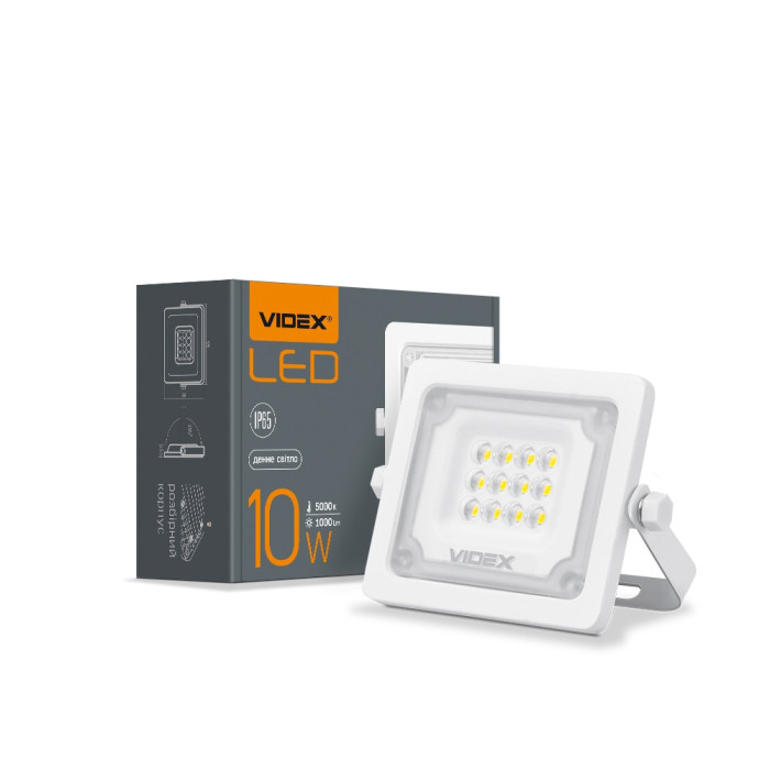 Прожектор VIDEX 10W 5000K 220V White (VL-F2e-105W) 