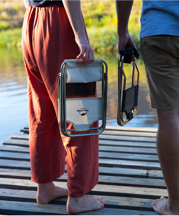 Стілець складаний зі спинкою Naturehike MZ01 khaki NH18M001-Z 