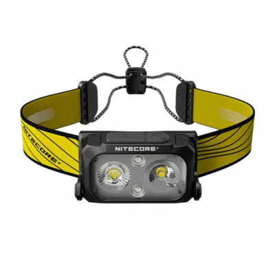 Ліхтар налобний Nitecore NU25 NEW (400 люмен, 12 режимів, USB-C), чорний