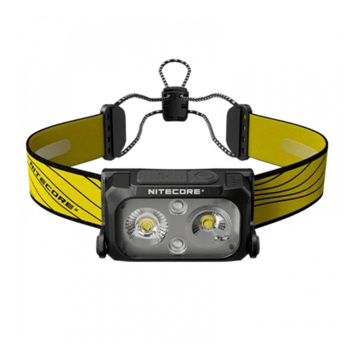 Ліхтар налобний Nitecore NU25 NEW (400 люмен, 12 режимів, USB-C), чорний 