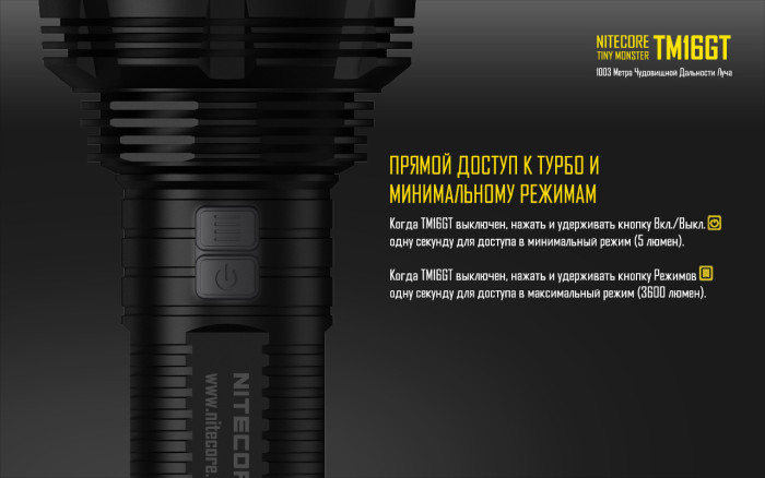Ліхтар Nitecore TM16GT 