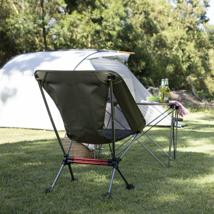 Крісло складне Naturehike Moon YL08 NH20JJ027, 600D Оксфорд /алюміній, зелений 