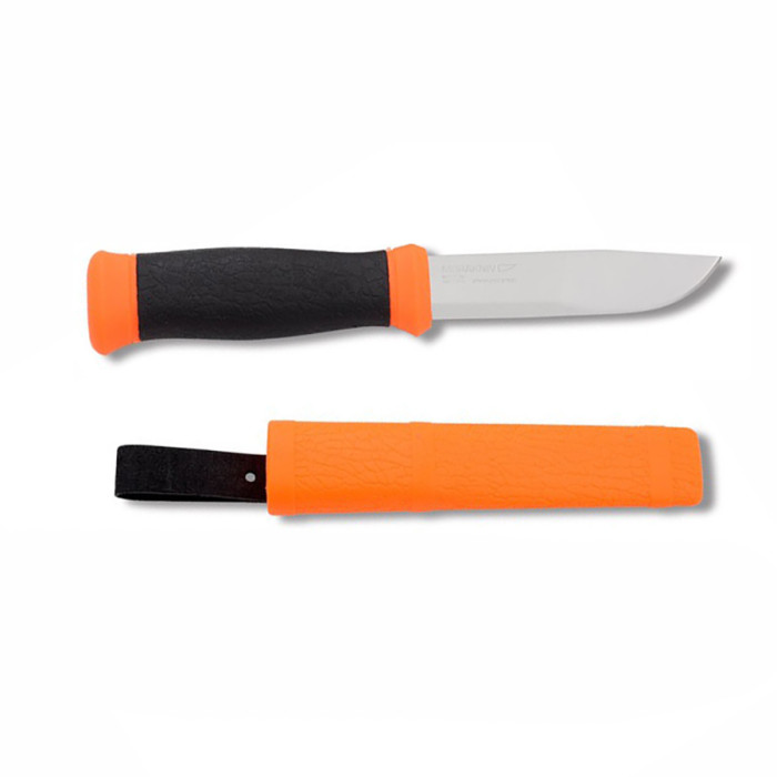 Ніж Morakniv Outdoor 2000 Orange, нерж.сталь + Multitool Fonarik 2020 акційний 