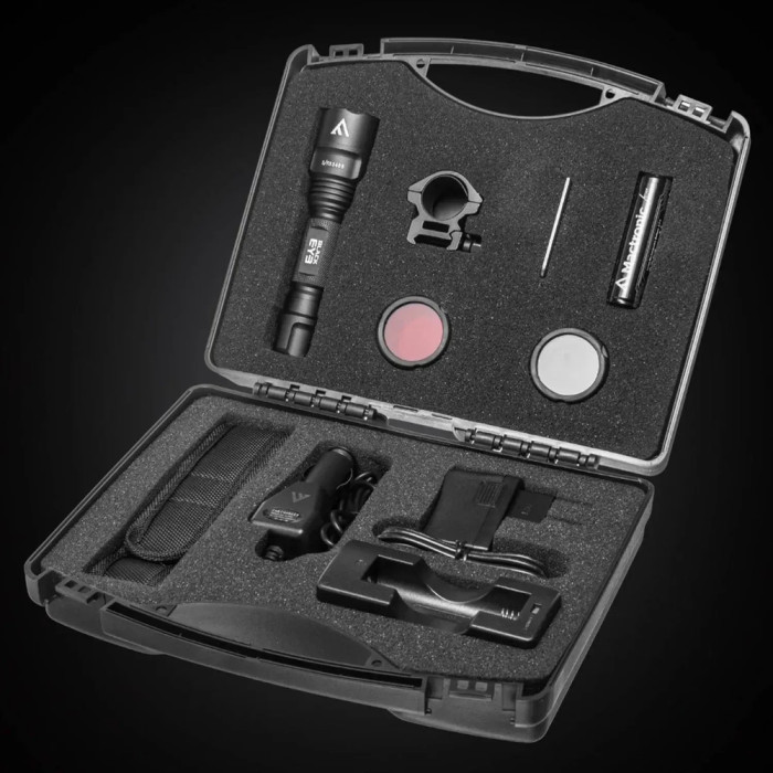 Ліхтар тактичний Mactronic Black Eye 650 (650 Lm) Recharge Type-C Gun Mount RGB Kit (L-MX532L-RC/SET3) 