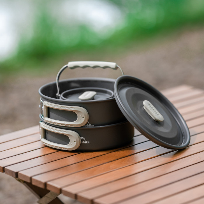 Сковорідка зі складаною ручкою Naturehike CNK2450CF010, 17,5 см, алюміній 