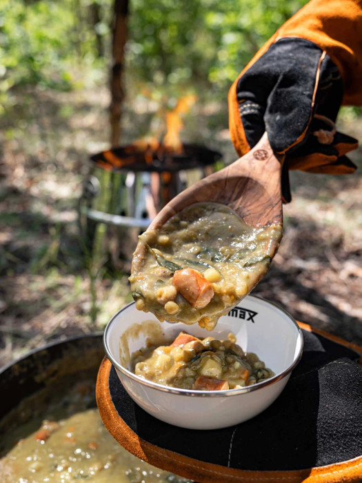 Миска дерев’яна Petromax Flat Bowl Olive Wood 25 см 