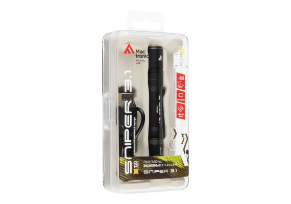 Ліхтар тактичний Mactronic Sniper 3.1 (130 Lm) USB Rechargeable Magnetic (THH0061) 