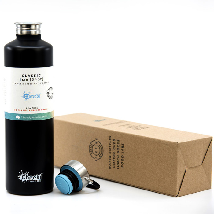 Пляшка для води Cheeki Classic Single Wall 1 літр (Matte Black) 