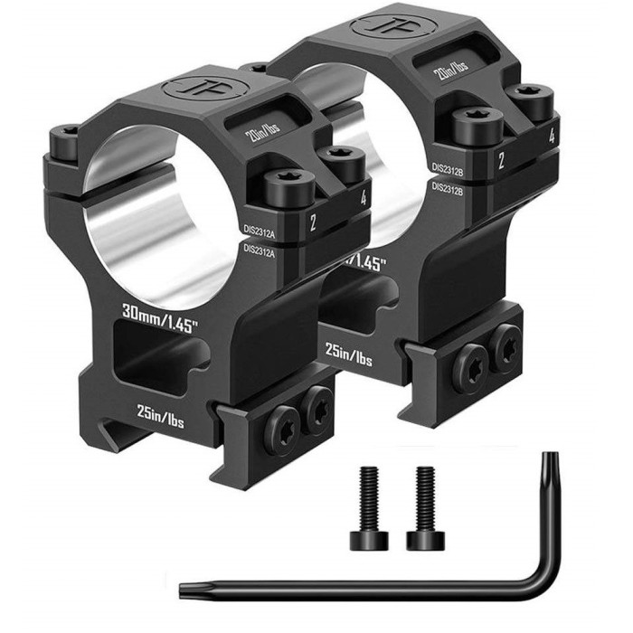 Кільця Discovery 6061 For Picatinny 30mm 1.45in DGPR2-30-1.45-61 (M240605) 