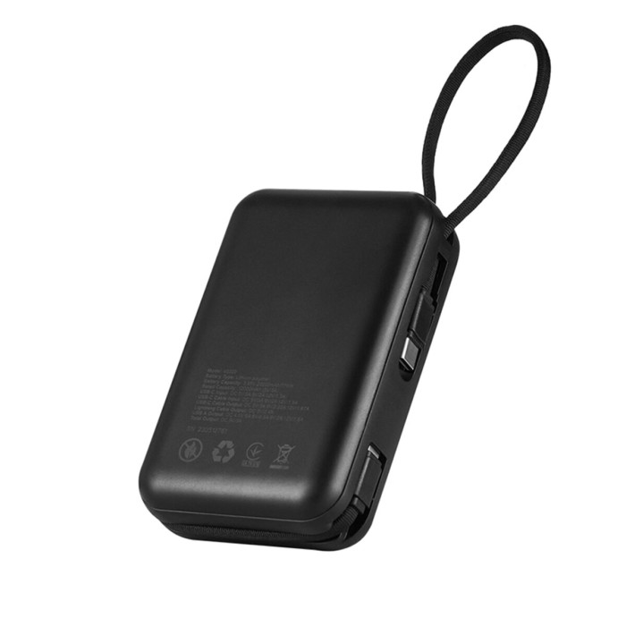 Повербанк (Power Bank) Brevia 20000mAh 22.5W Type-C+Lightning Cable, Li-Pol, LCD 